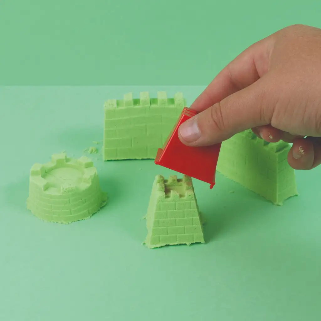 PlayBox: Zielony kolor piasku w wiaderku 1kg zdjęcie 2