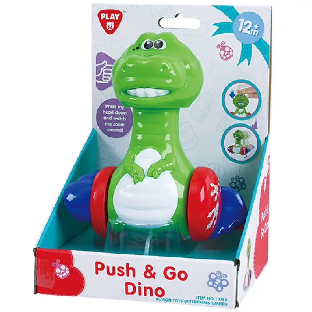 Playgo: Naciskaj i tocz wesołego małego dinozaura zdjęcie 1