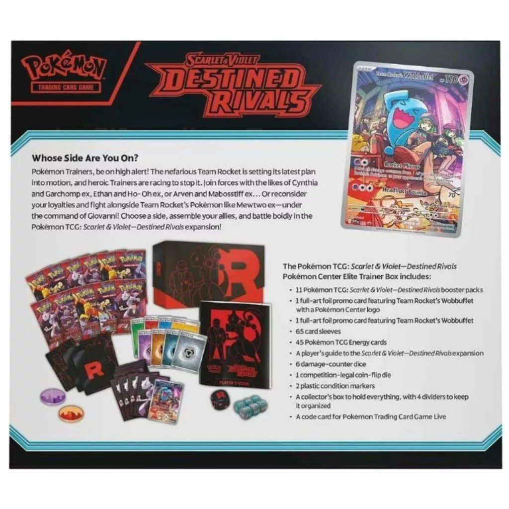 Pokémon TCG: SV10 Scarlet & Violet – Destined Rivals Pokémon Center Elite Trainer Box zdjęcie 4