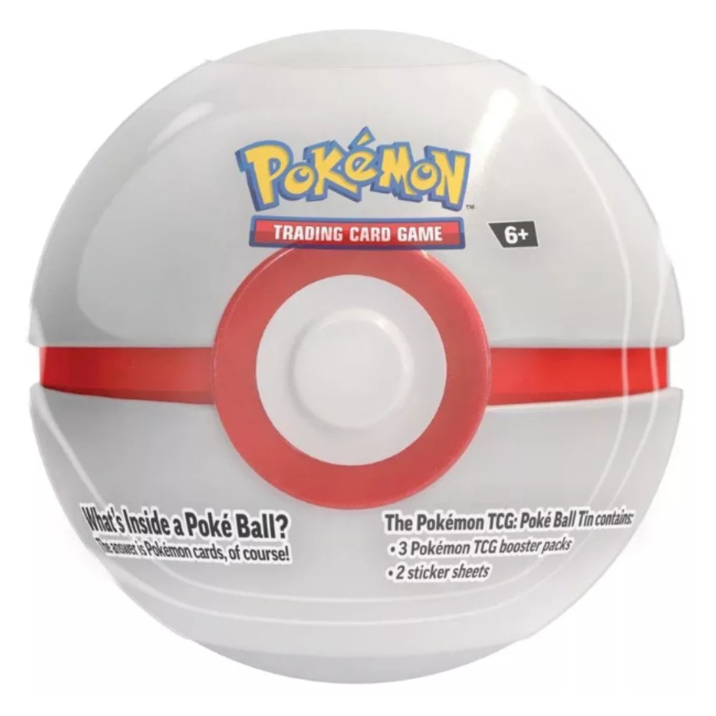Pokémon TCG 2024 Poké Ball Tin – Metalowa puszka w kształcie Pokéballa z 3 boosterami w różnych wersjach zdjęcie 3