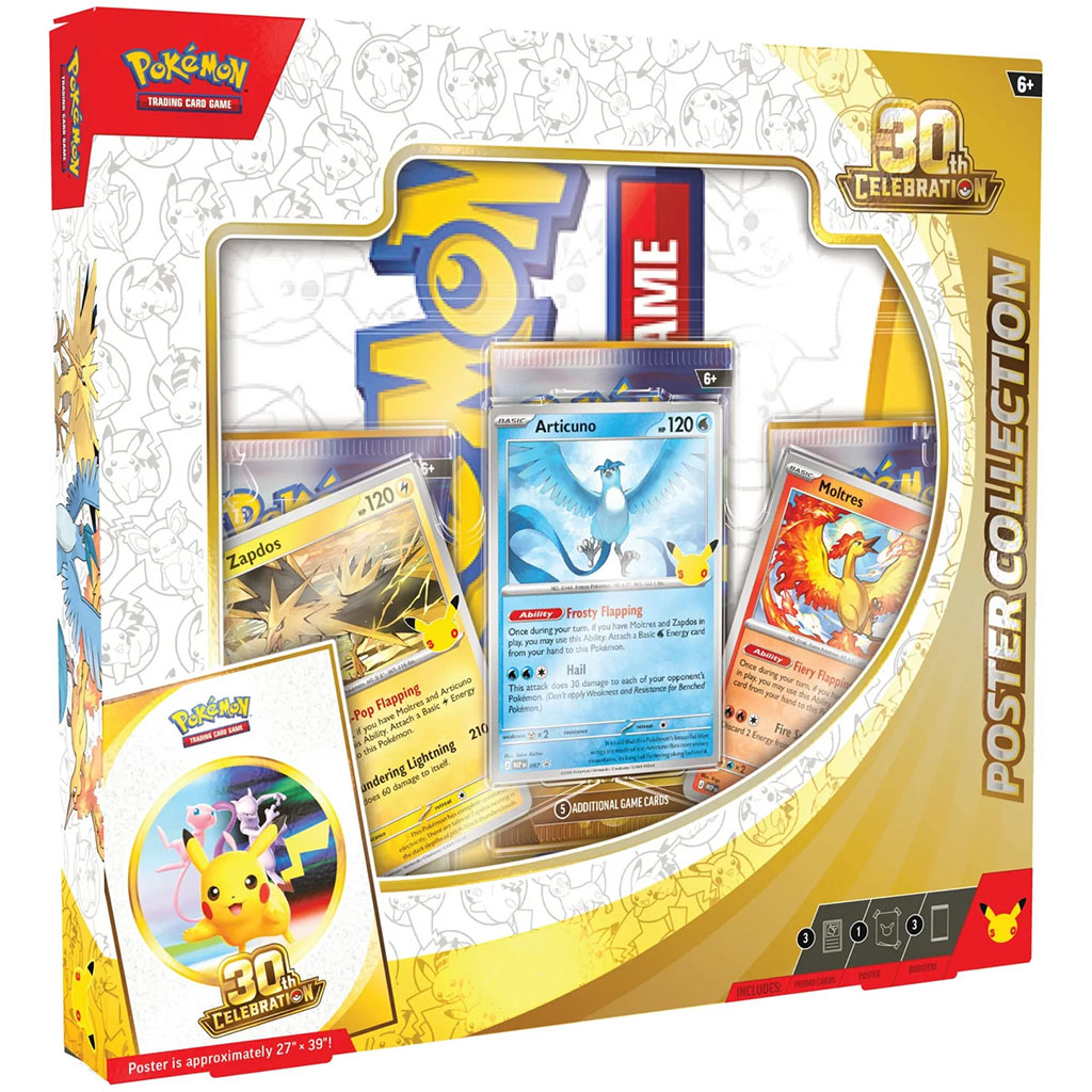 Pokémon TCG: 30. Kolekcja Plakatów – plakat i karty promocyjne + zestawy booster zdjęcie 1