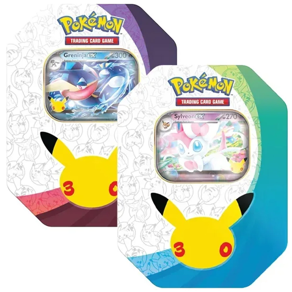 Pokémon TCG: 30. rocznica ex metalowa skrzynka – Greninja ex karta promocyjna zdjęcie 2