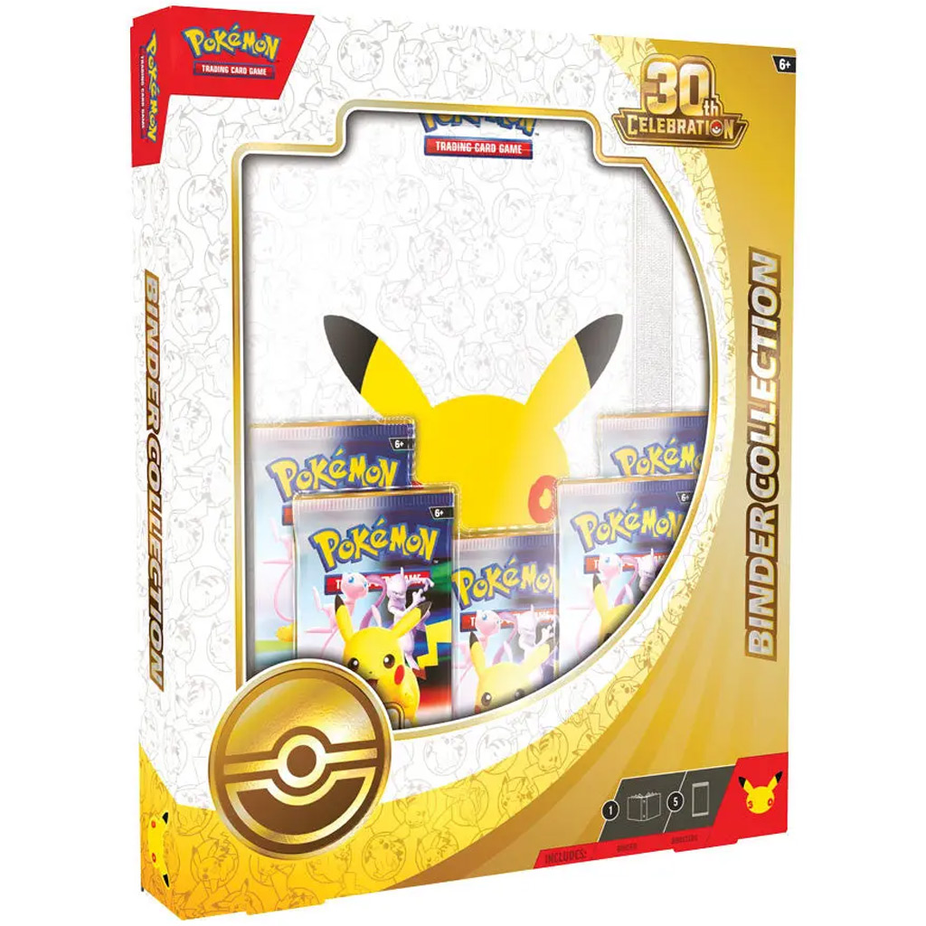 Pokémon TCG: 30. rocznica kolekcji binderów – 9 kieszeniowa teczka z boosterami zdjęcie 1