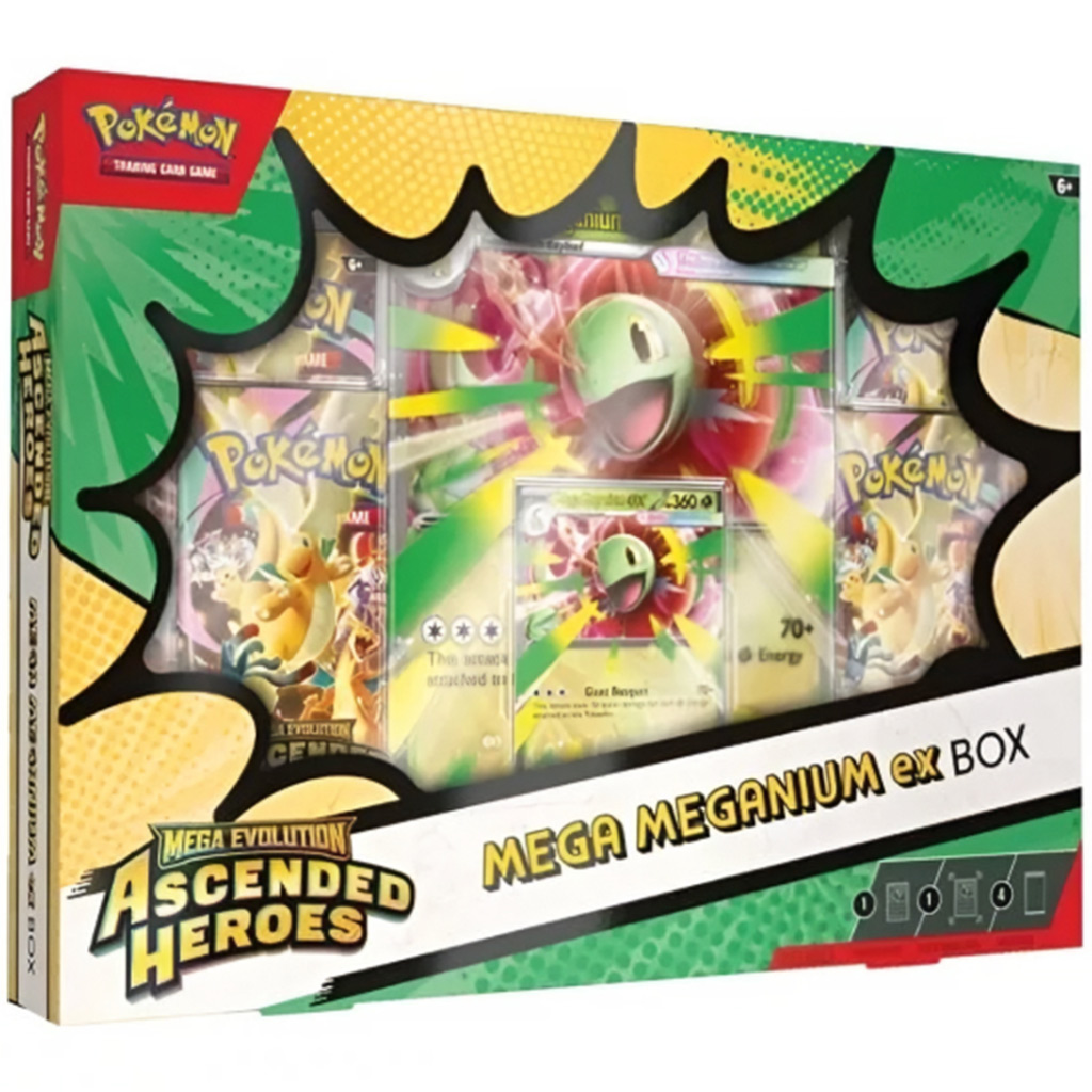 Pokémon TCG: Mega Ewolucja - Wzniesieni Bohaterowie - Mega Meganium ex Box zdjęcie 1