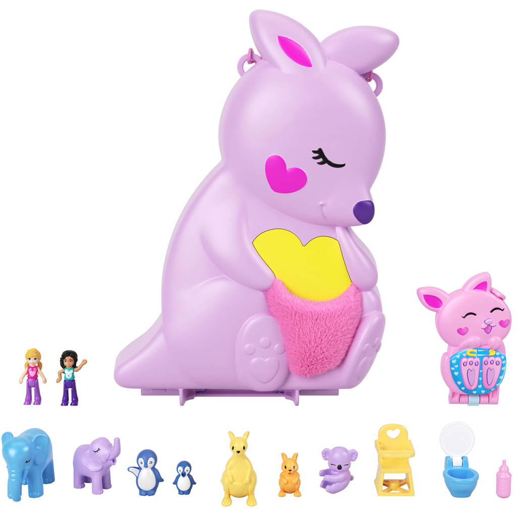 Polly Pocket Torba z kangurem i zwierzątkami - Mattel zdjęcie 2