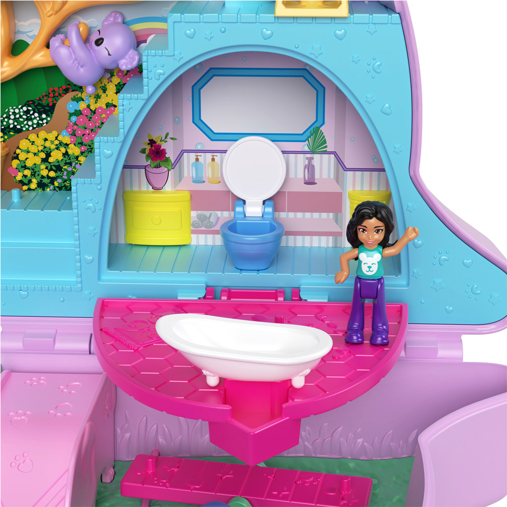 Polly Pocket Torba z kangurem i zwierzątkami - Mattel zdjęcie 4