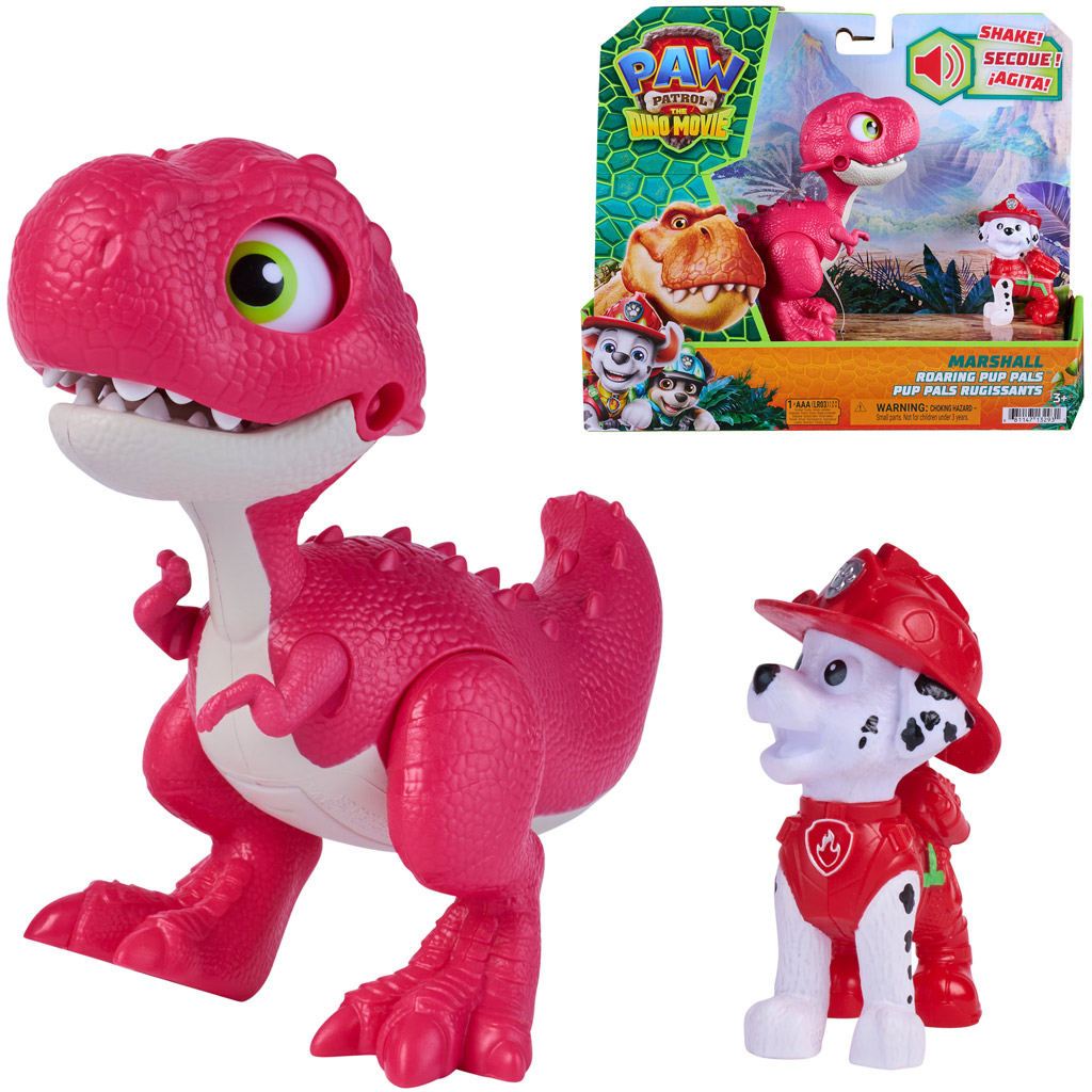 Psi Patrol Film Dino: Krzyczący przyjaciel z figurką Marshalla - Spin Master zdjęcie 1