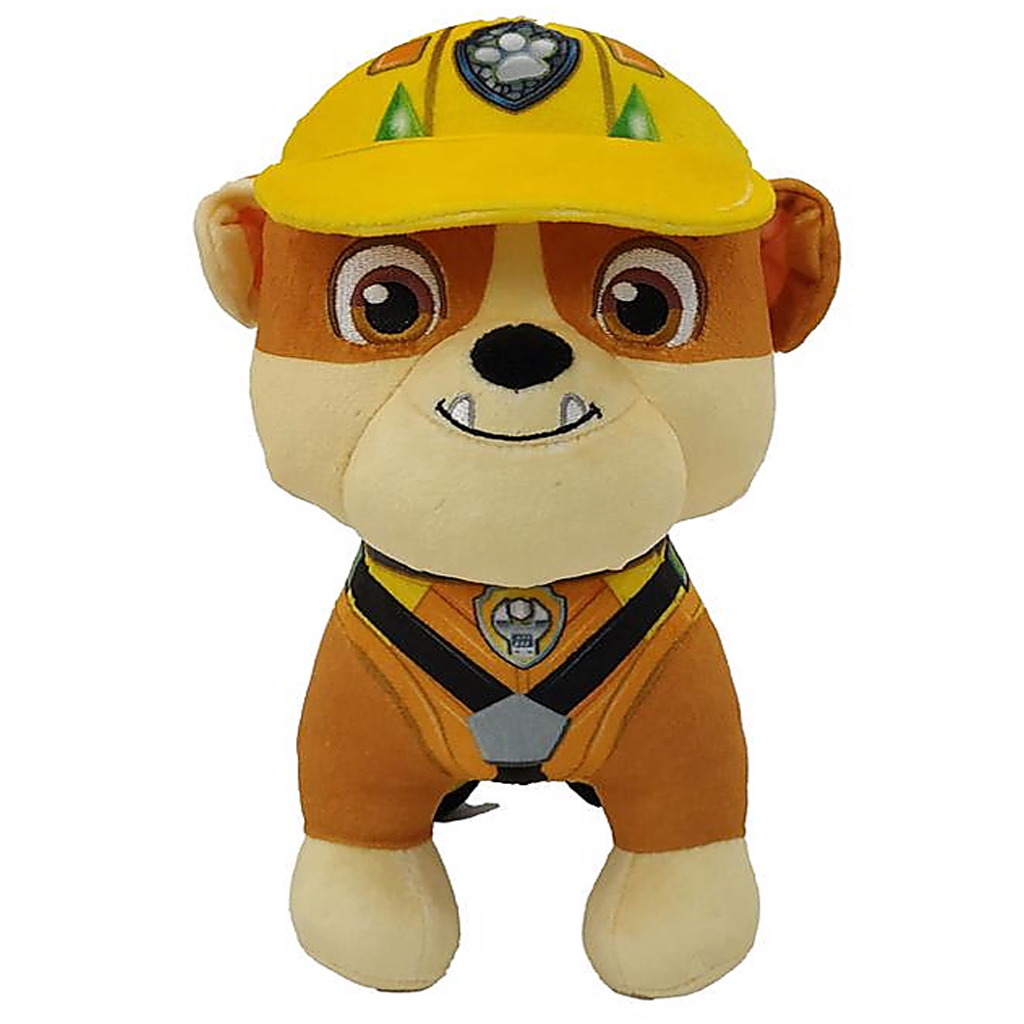 Psi Patrol Film Dino: Pluszowa figura Rubble 17cm - Spin Master zdjęcie 1