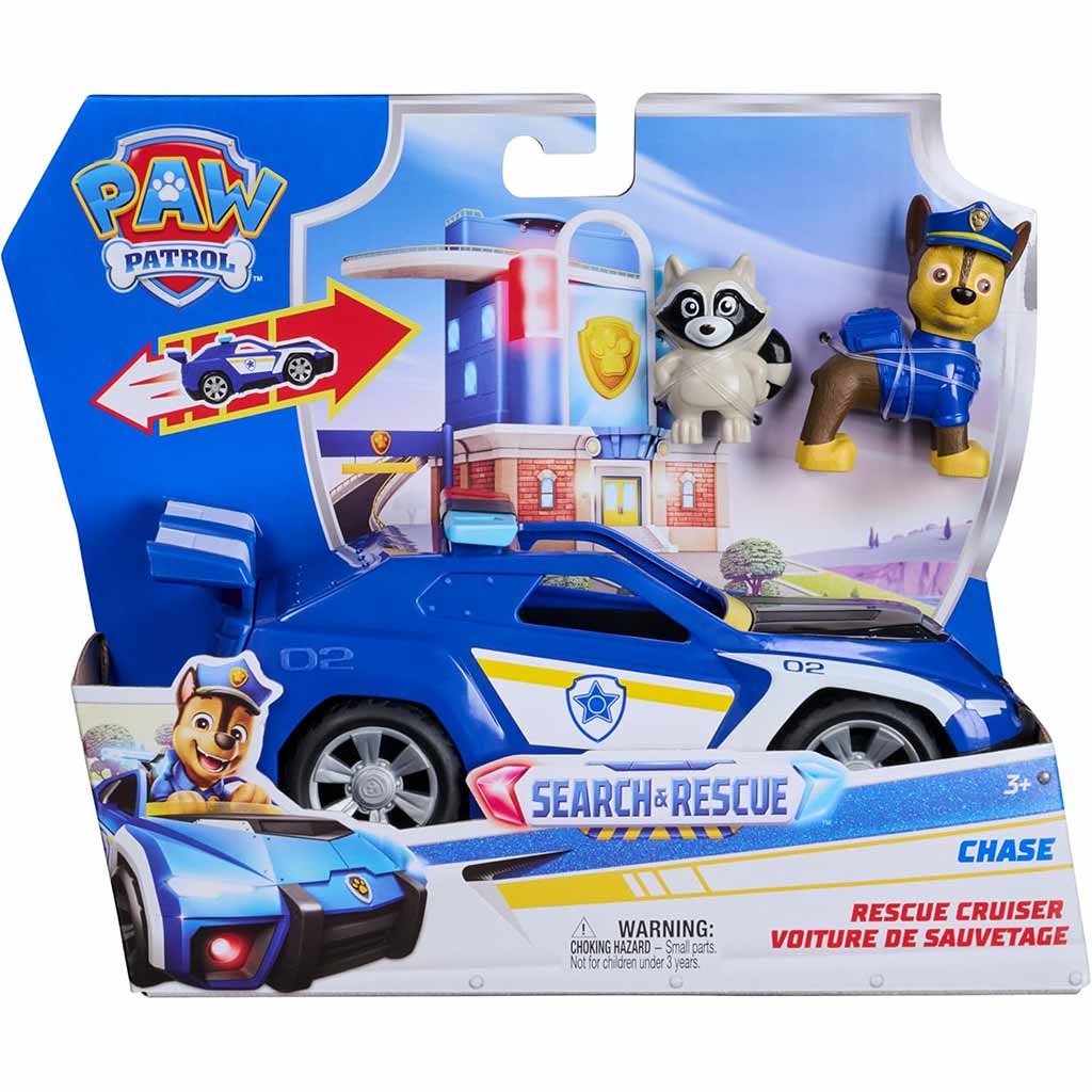 Psi Patrol: Pojazd z figurką Chase do ciągnięcia - Spin Master zdjęcie 1