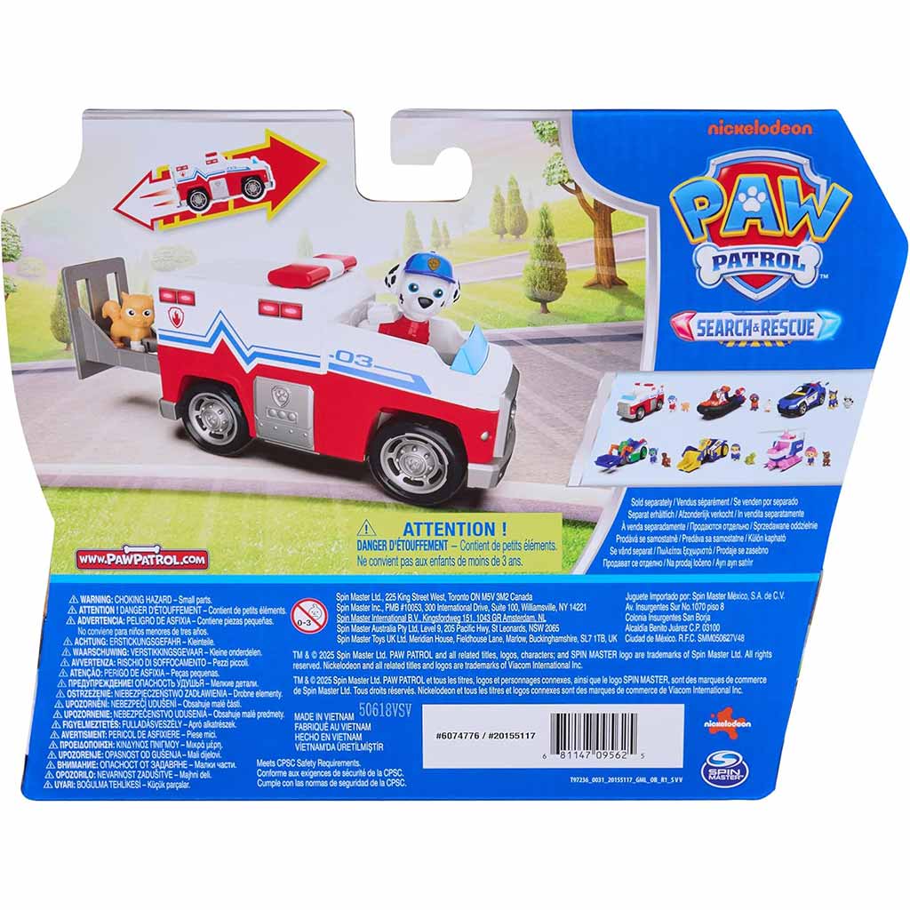Paw Patrol: Wyszukiwanie i Ratowanie Pojazd Marshall z Figurką - Spin Master zdjęcie 2