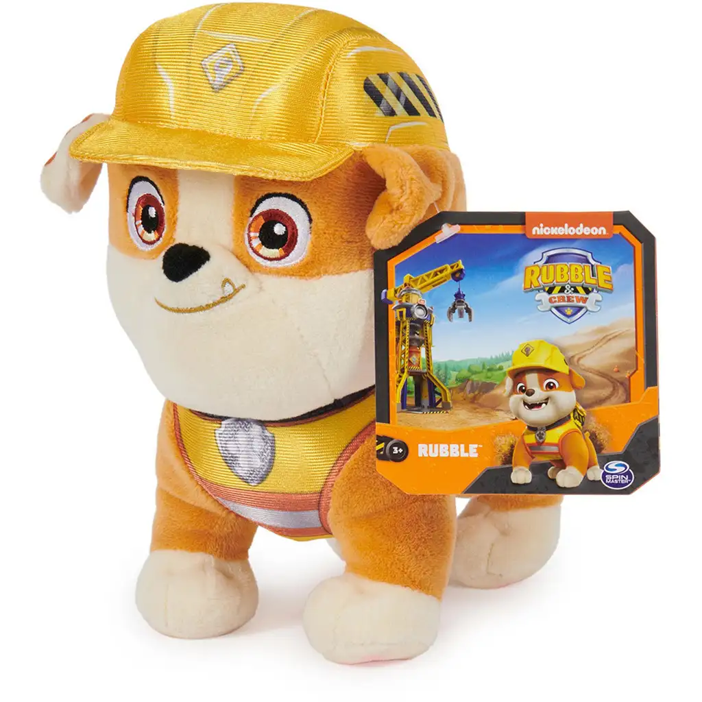 Psi Patrol: Rubble i jego zespół pluszowy Rubble 19cm - Spin Master zdjęcie 1