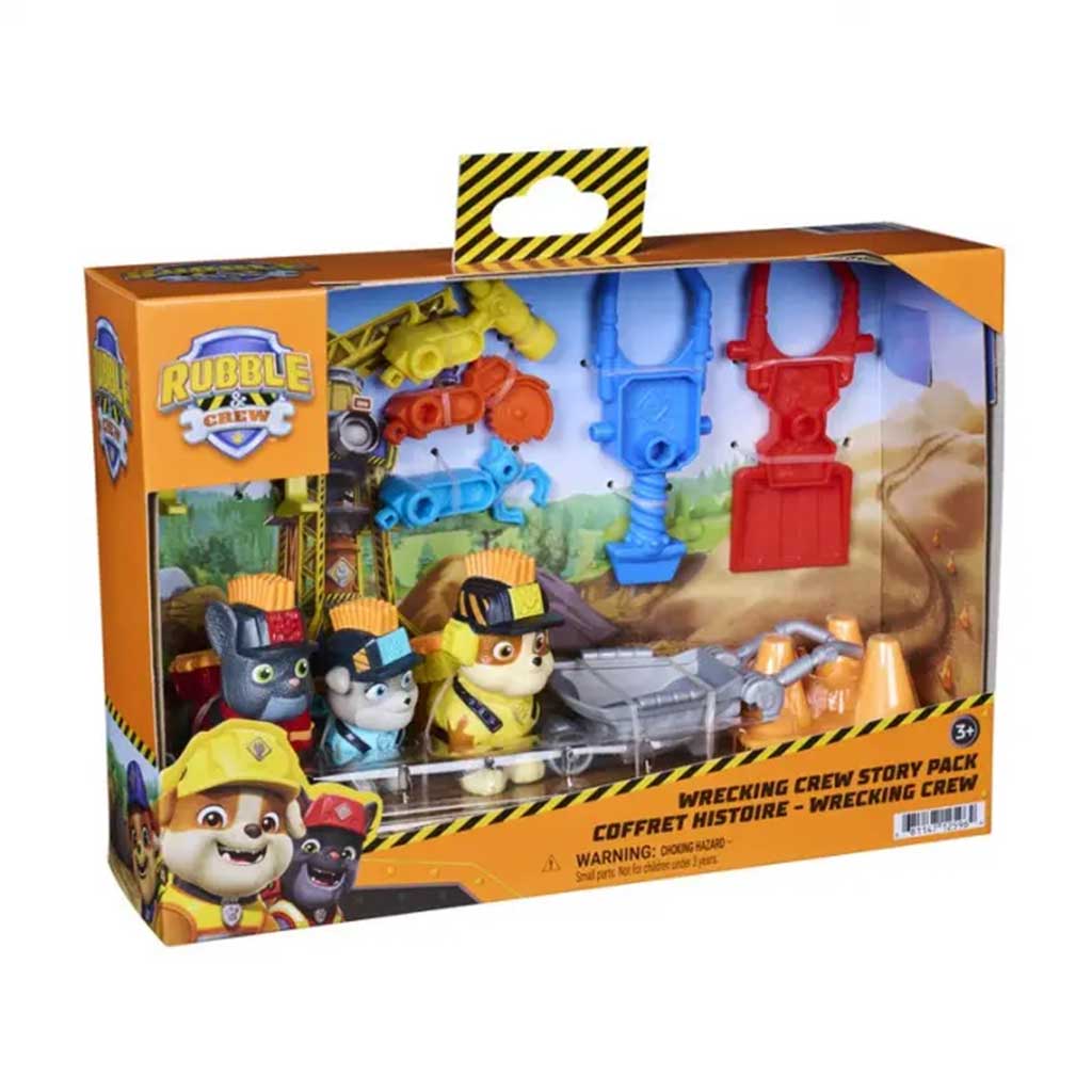 Psi Patrol Rubble i jego zespół Złom figura zestaw zabawkowy - Spin Master zdjęcie 1