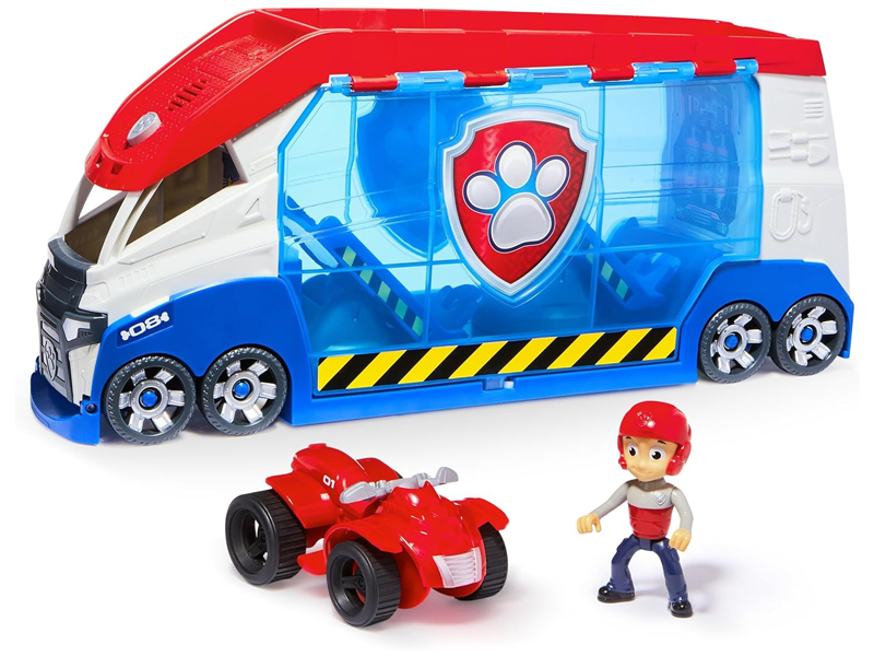 Psi Patrol: Samochód transportowy z dźwiękiem z figurką Rydera i pojazdem - Spin Master zdjęcie 2
