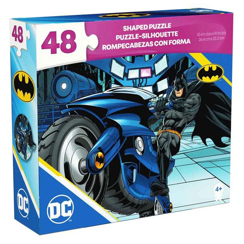 Puzzle DC Comics Batman na motocyklu 48 elementów - Spin Master zdjęcie 1