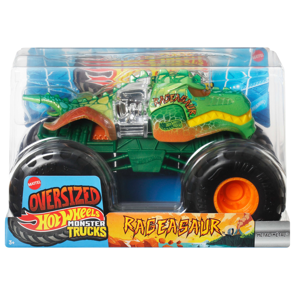 Hot Wheels Monster Trucks: Rageasaur monster auto 1/24 – Mattel zdjęcie 1