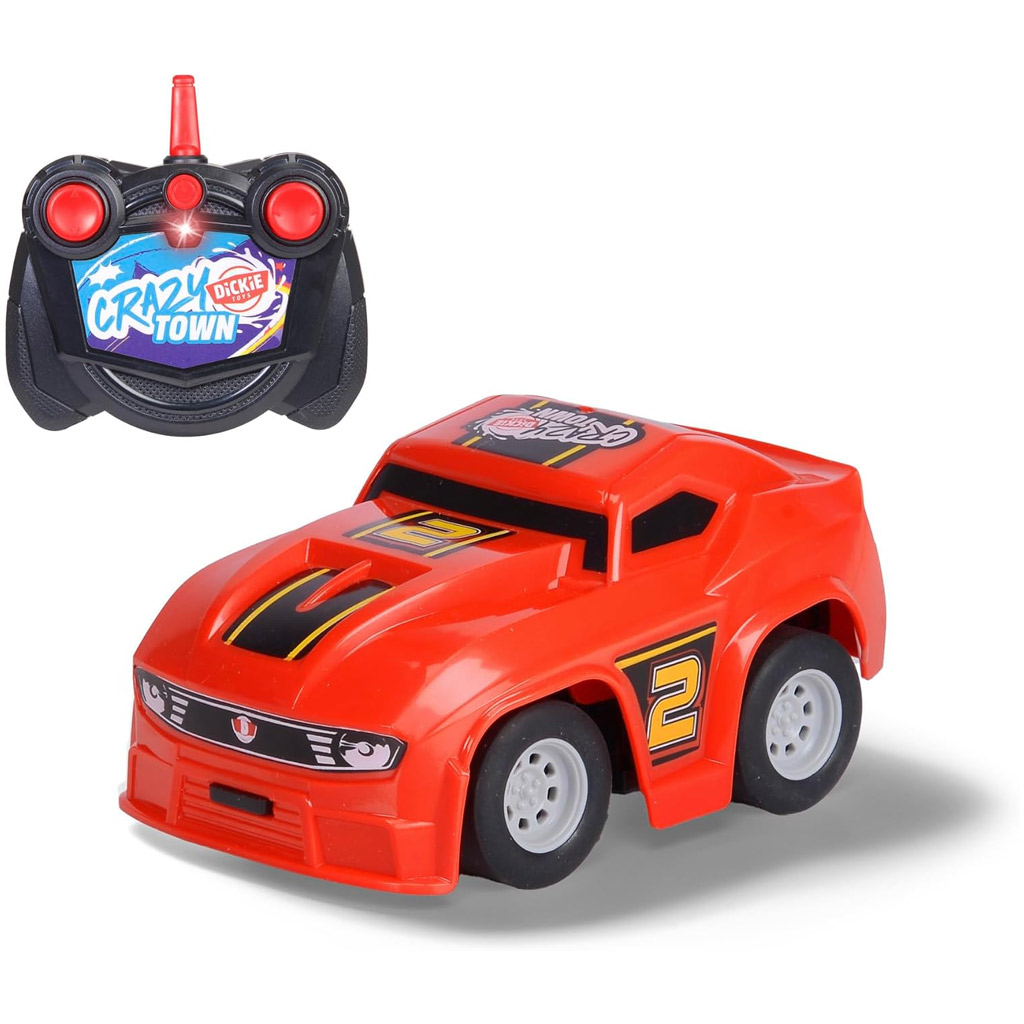 RC Crazy Cruiser zdalnie sterowany samochód wyścigowy 2,4 GHz – czerwony - Dickie Toys zdjęcie 2