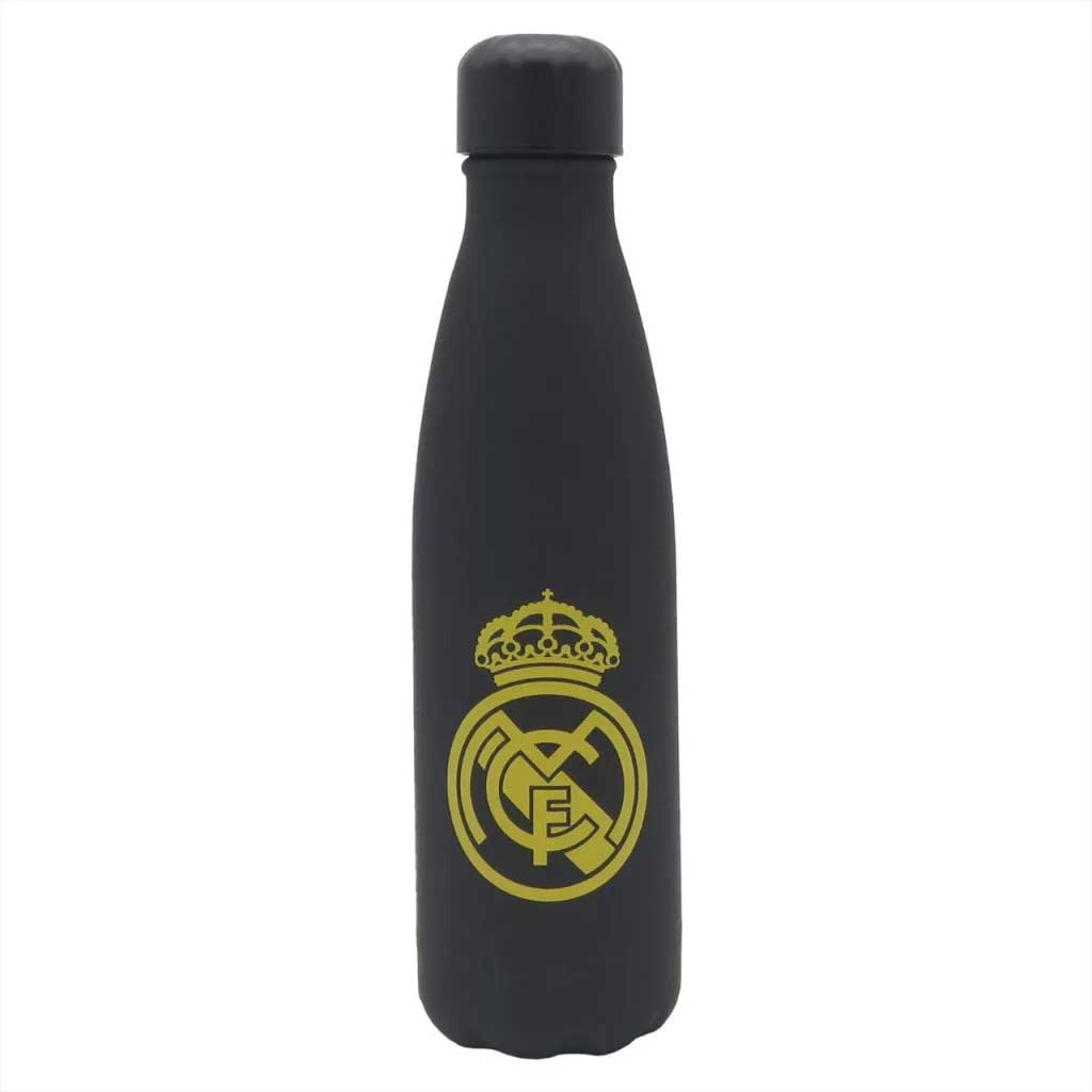 Real Madrid Stal nierdzewna podwójna czarna-złota butelka 500ml zdjęcie 1
