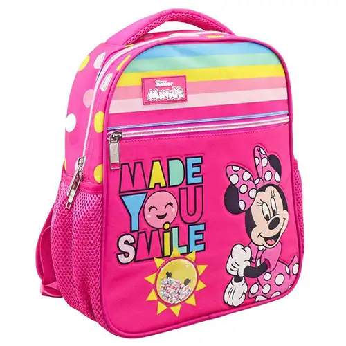 Różowy plecak przedszkolny Minnie Mysz 27x10x31cm zdjęcie 1