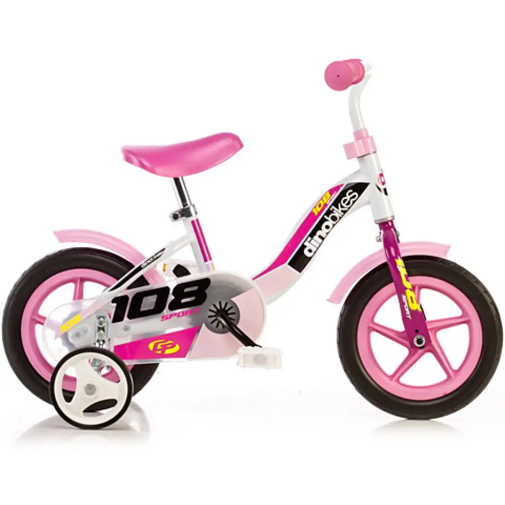 Różowy rower dziecięcy w rozmiarze 10 - Dino bikes rower zdjęcie 1