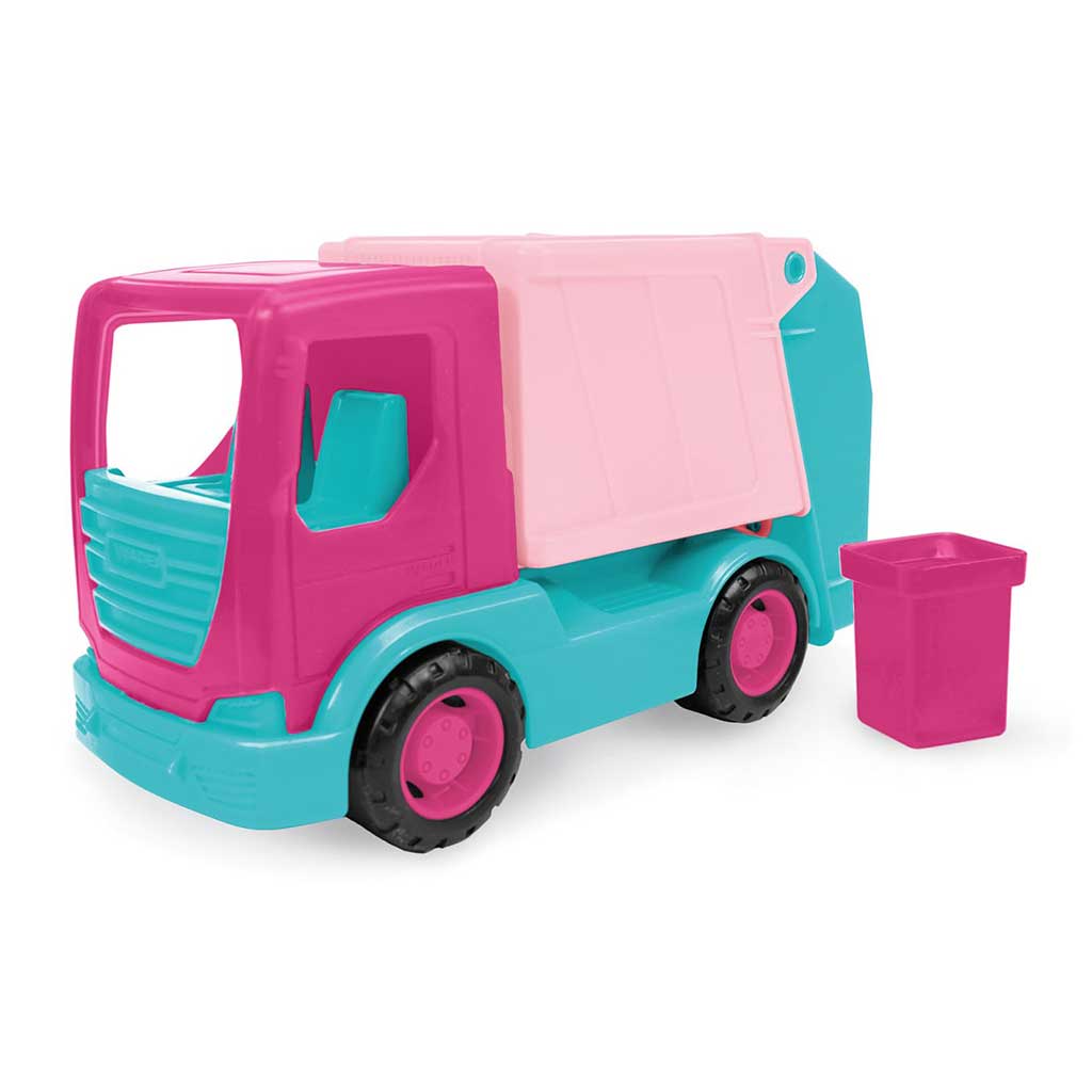 Różowy śmieciarka Tech Truck 28cm - Wader zdjęcie 1