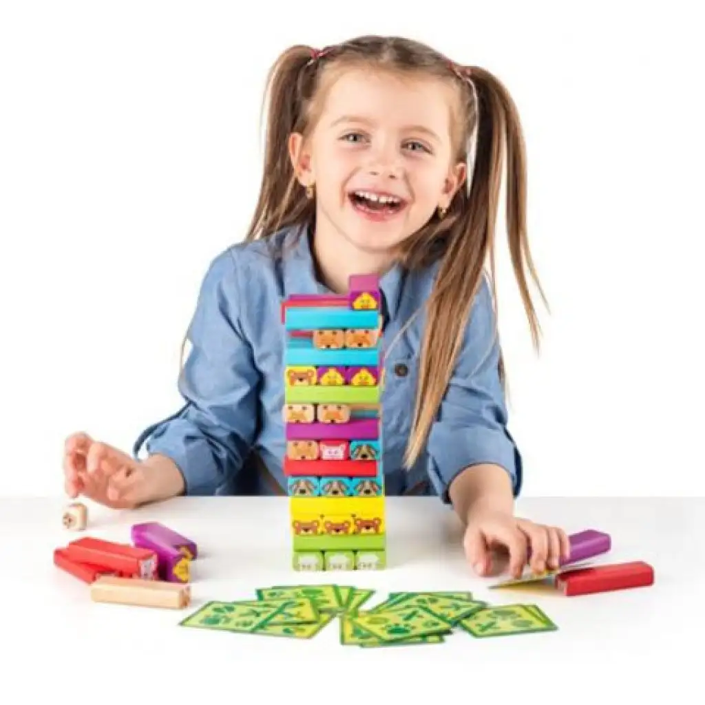 Sammy zwierzęcy jenga - Woodyland zdjęcie 2
