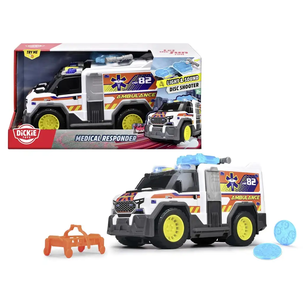 Samochód ratunkowy z dźwiękiem i światłem 30cm - Dickie Toys zdjęcie 1