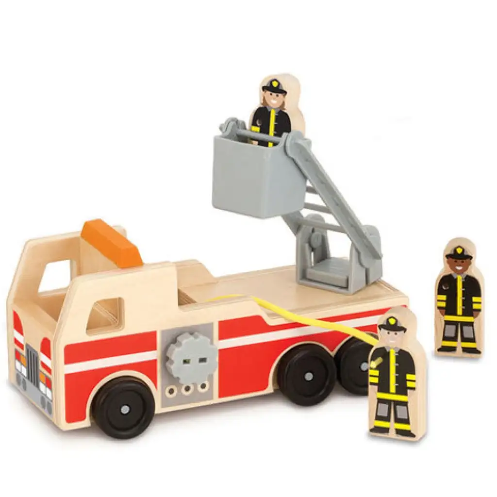 Drewniana drabinkowa straż pożarna - Melissa & Doug zdjęcie 1
