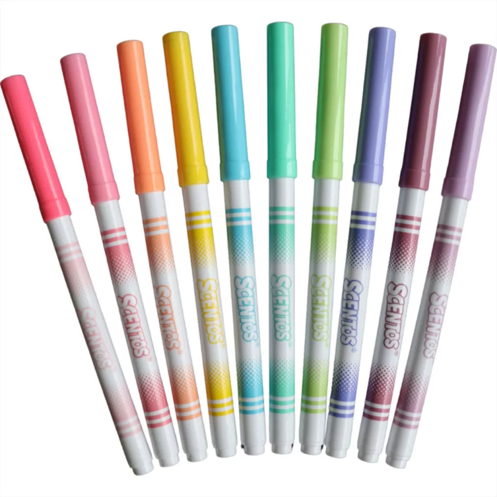 Scentos Aromatyczne, cienkopis w pastelowych kolorach, 10 sztuk zdjęcie 2