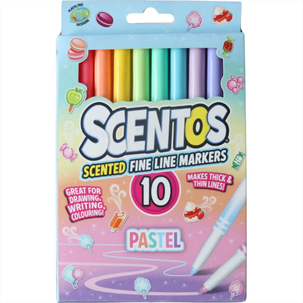 Scentos Aromatyczne, cienkopis w pastelowych kolorach, 10 sztuk zdjęcie 1