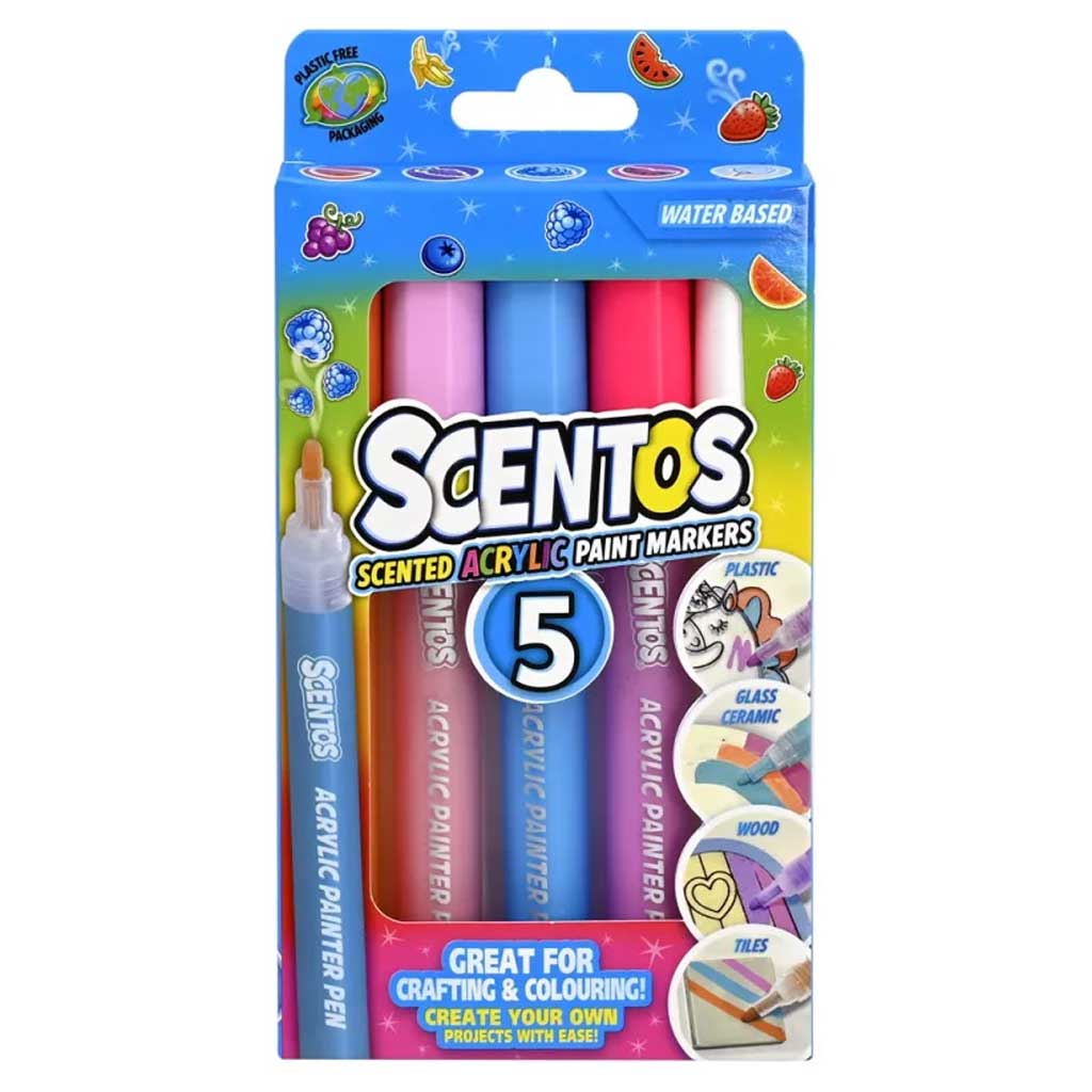 Scentos Aromatyczny akrylowy marker w pastelowych kolorach 5 szt. zdjęcie 1