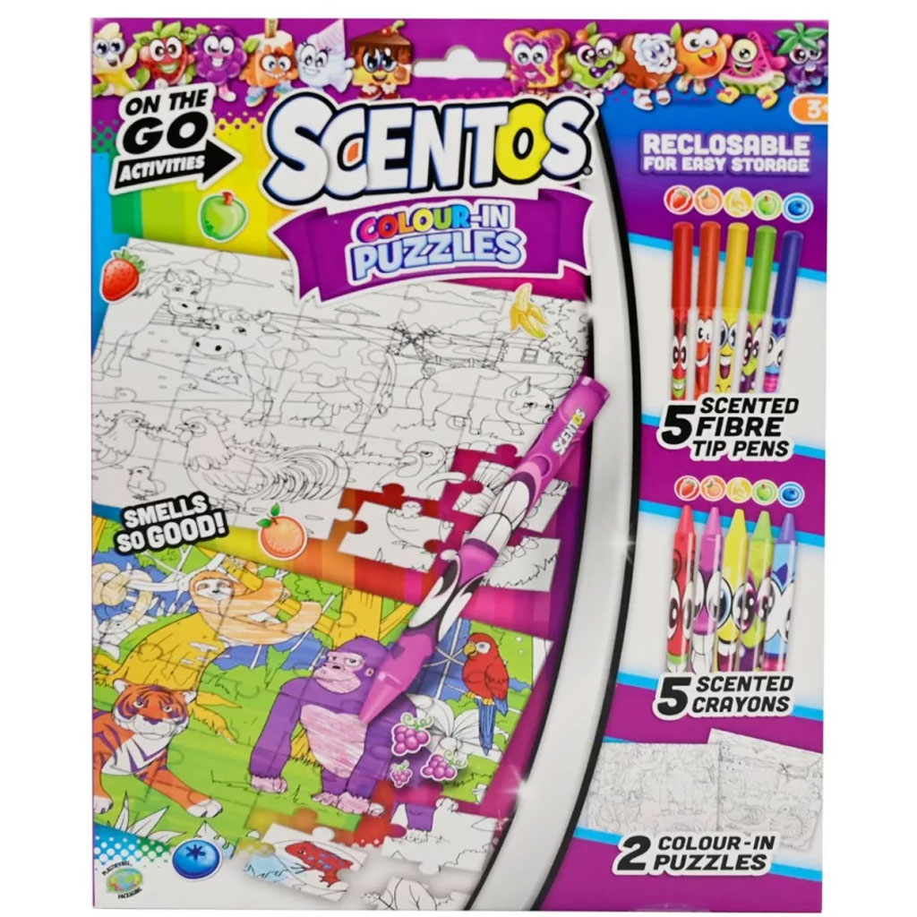 Scentos Kolorowanka puzzle zestaw zdjęcie 1