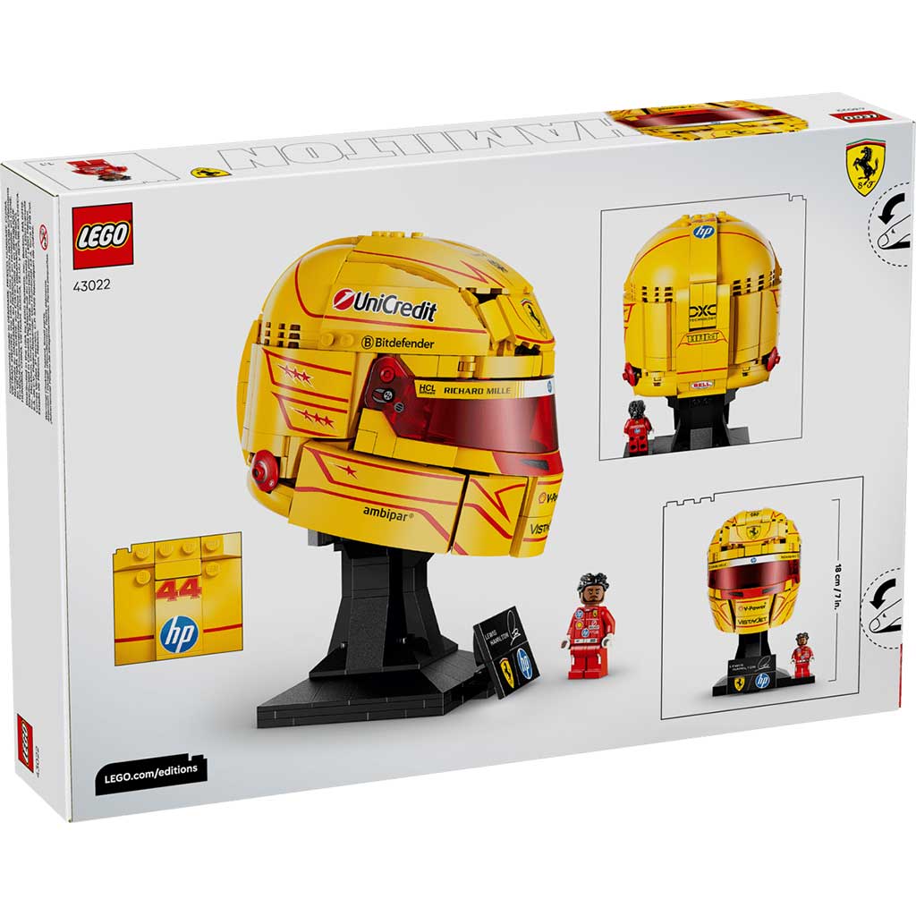 LEGO® Editions: Scuderia Ferrari HP Lewis Hamilton sisakja (43022) zdjęcie 7