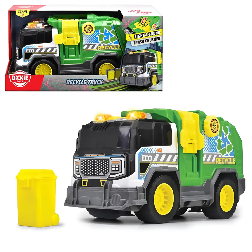 Śmieciarka z efektami świetlnymi i dźwiękowymi 30cm - Dickie Toys zdjęcie 1