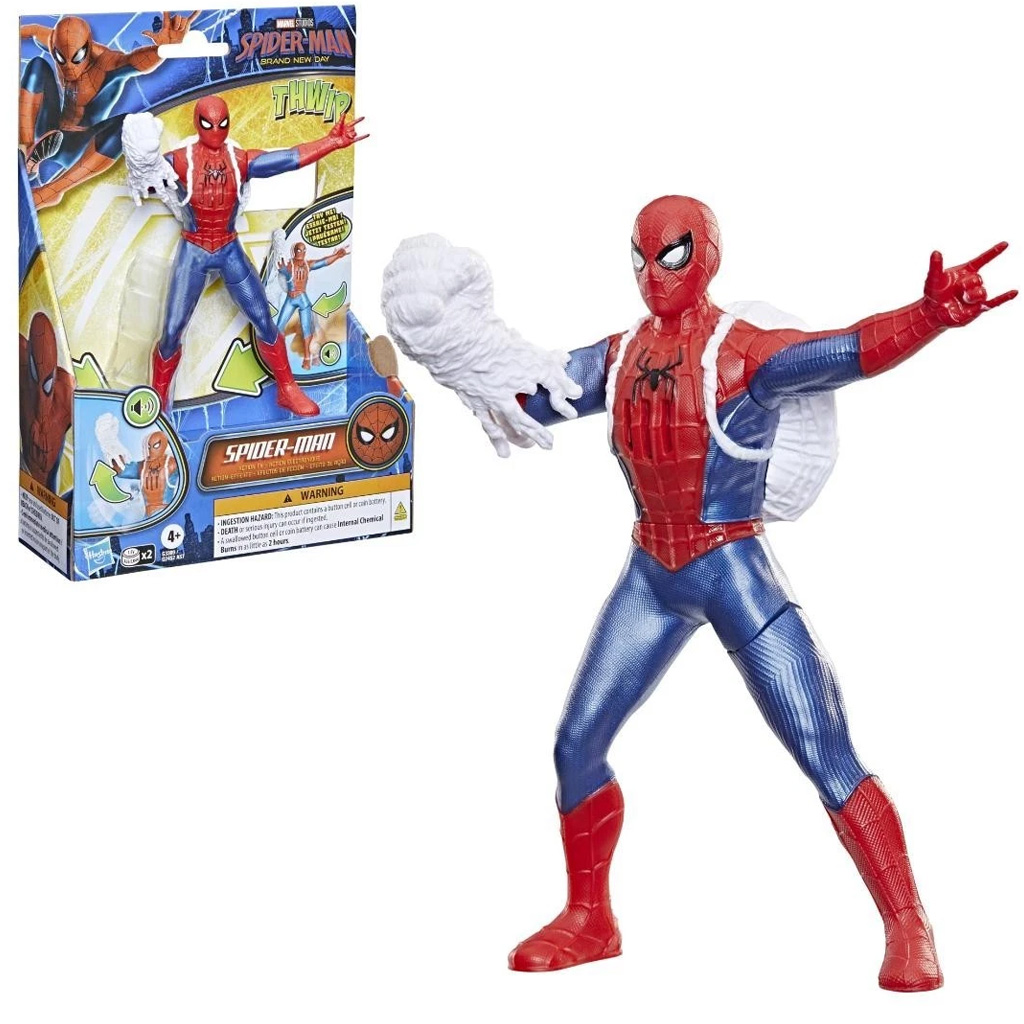 Spider-Man Nowy dzień: Spider-Man figurka akcji z dźwiękiem 15cm - Hasbro zdjęcie 2