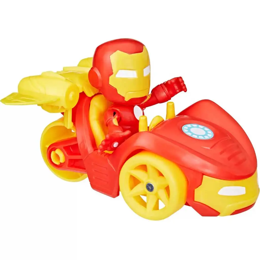 Spider-Man: Pająki i wspaniali przyjaciele - Figurki akcji Iron Mana z pojazdem - Hasbro zdjęcie 2