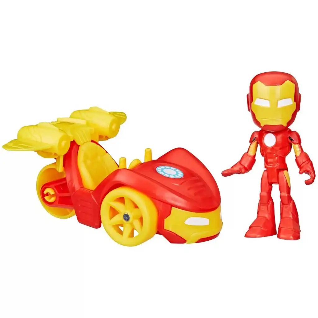 Spider-Man: Pająki i wspaniali przyjaciele - Figurki akcji Iron Mana z pojazdem - Hasbro zdjęcie 3