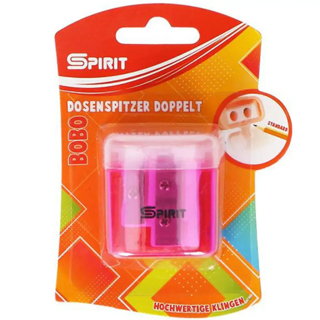 Spirit: Bobo 2 otworowy plastikowy temperówka w różnych kolorach 1 sztuka w opakowaniu zdjęcie 2
