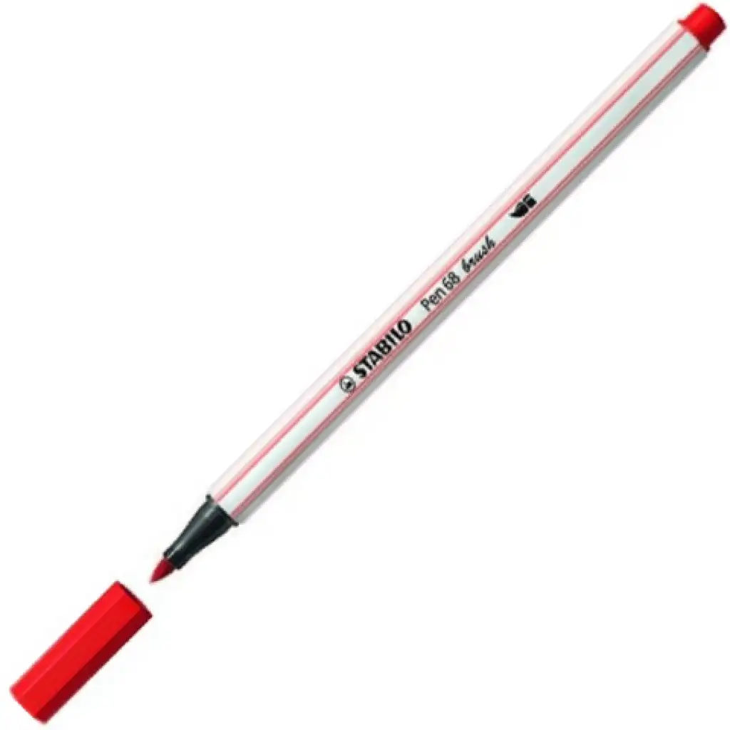 Stabilo: Pen 68 brush marker karmazynowy zdjęcie 1