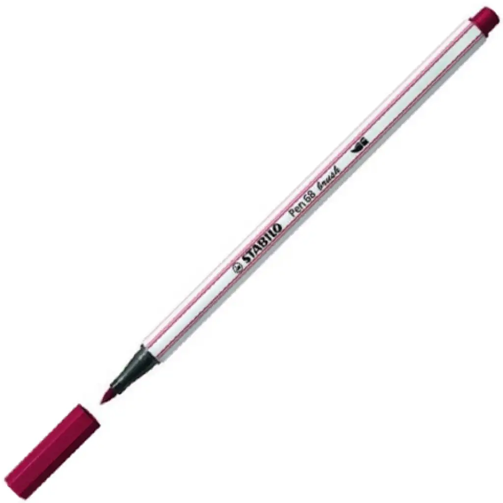 Stabilo: Pen 68 pędzel marker bordowy zdjęcie 1
