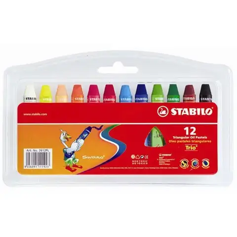 Stabilo: Zestaw kredek olejowych Trio 12 szt. zdjęcie 1