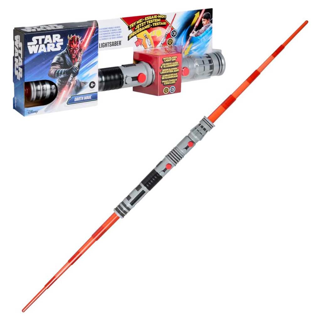 Star Wars Podwójny Miecz Świetlny: Rozkładany Miecz Elektroniczny Darth Maul - Hasbro zdjęcie 2
