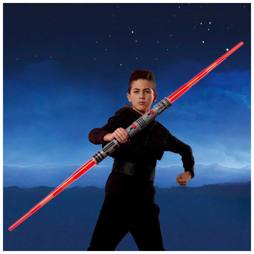 Star Wars Podwójny Miecz Świetlny: Rozkładany Miecz Elektroniczny Darth Maul - Hasbro zdjęcie 3