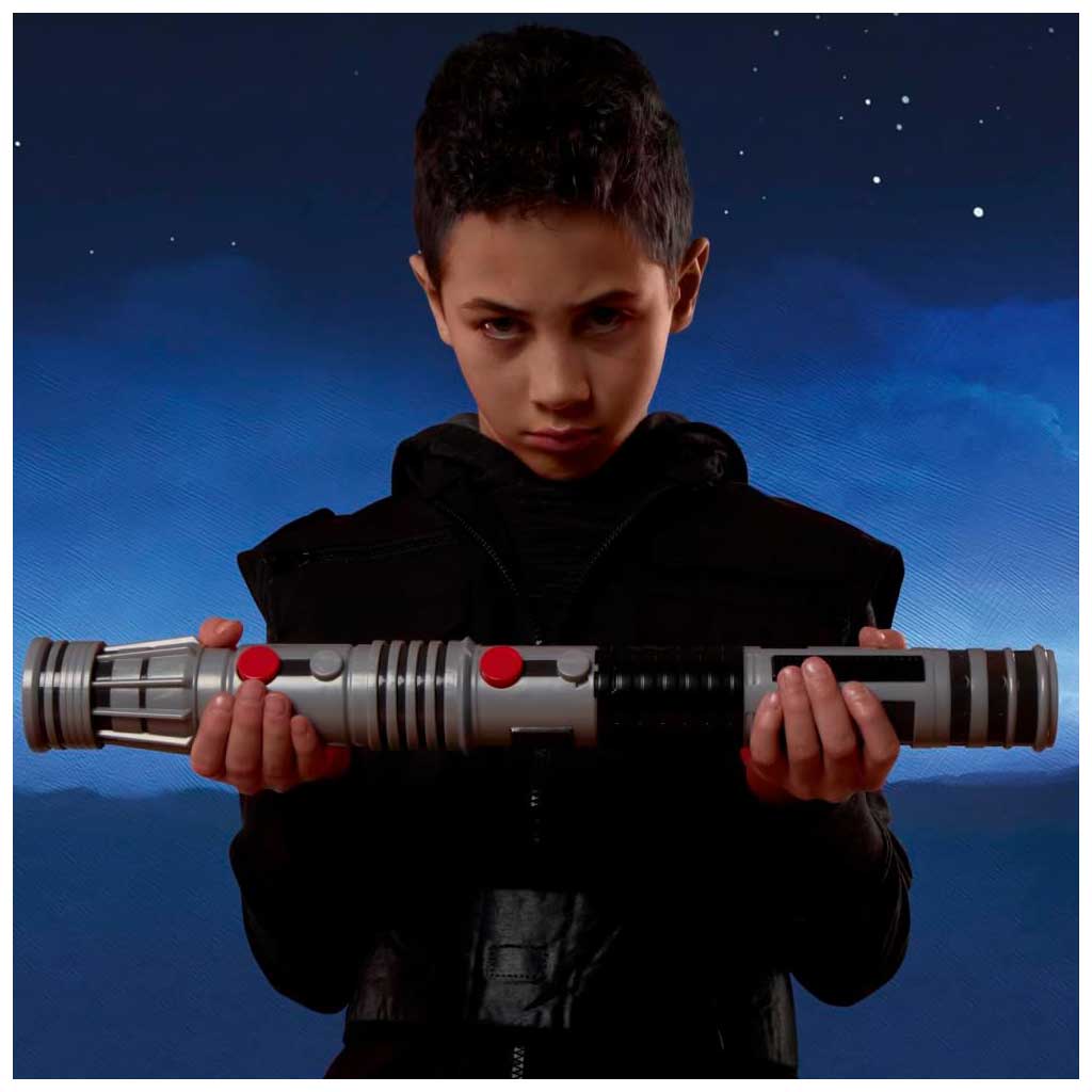 Star Wars Podwójny Miecz Świetlny: Rozkładany Miecz Elektroniczny Darth Maul - Hasbro zdjęcie 4