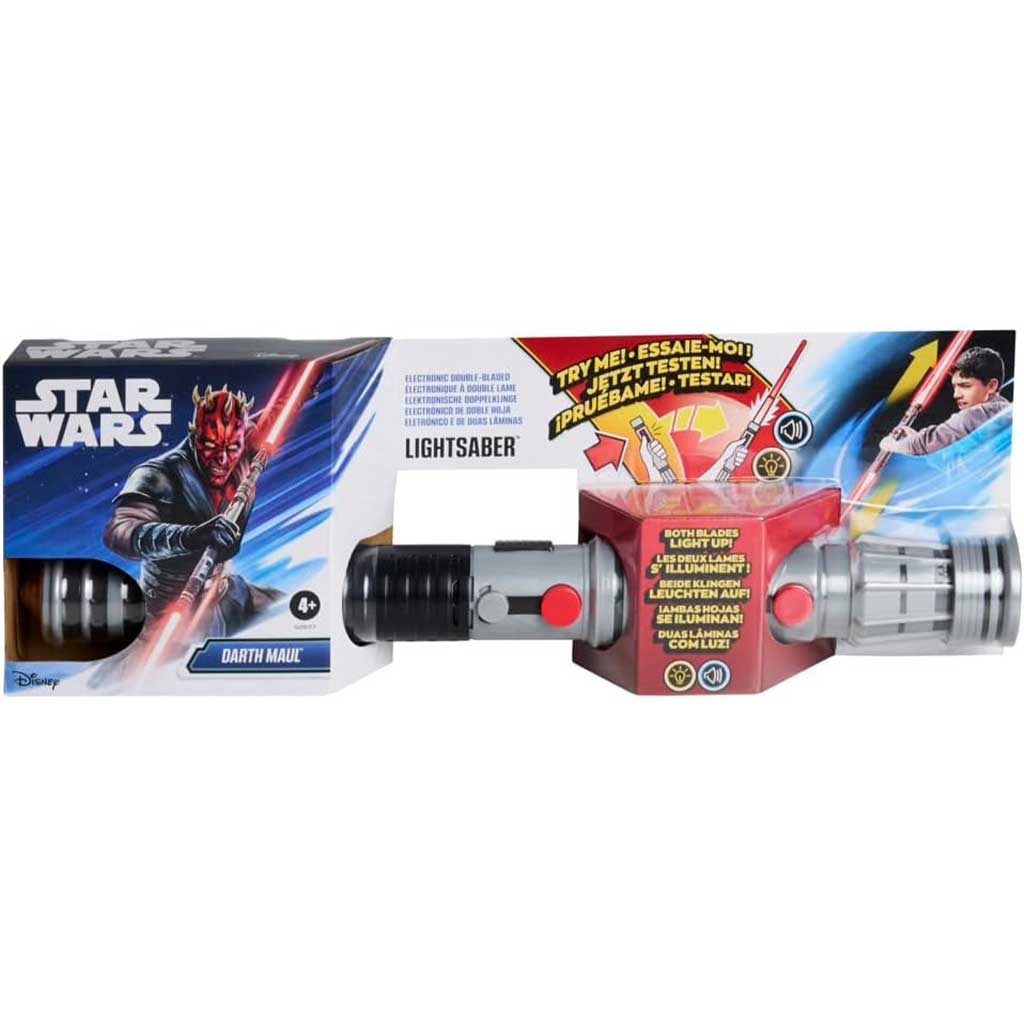 Star Wars Podwójny Miecz Świetlny: Rozkładany Miecz Elektroniczny Darth Maul - Hasbro zdjęcie 1