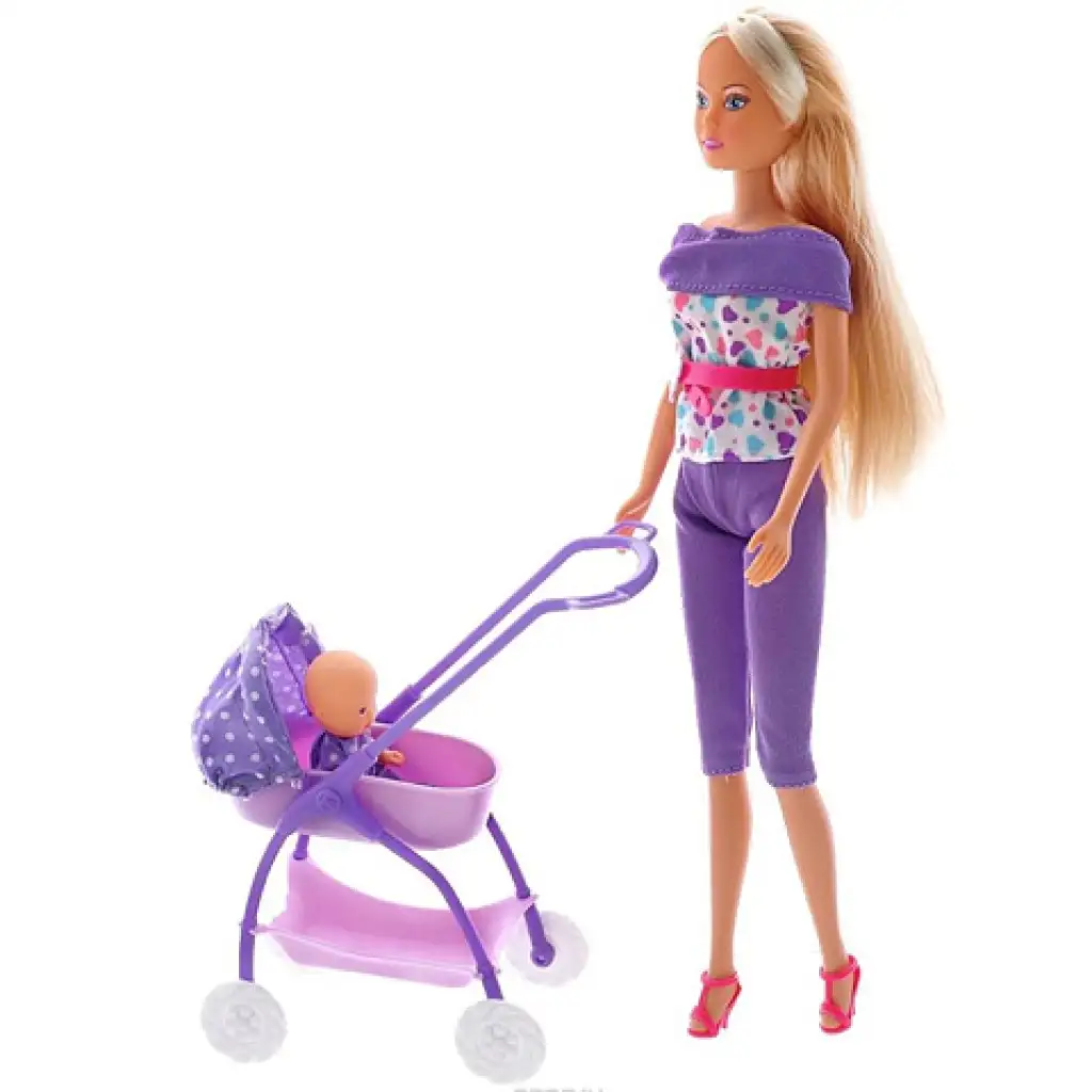 Steffi Love: Lalka w wózku w 2 wersjach - Simba Toys zdjęcie 2