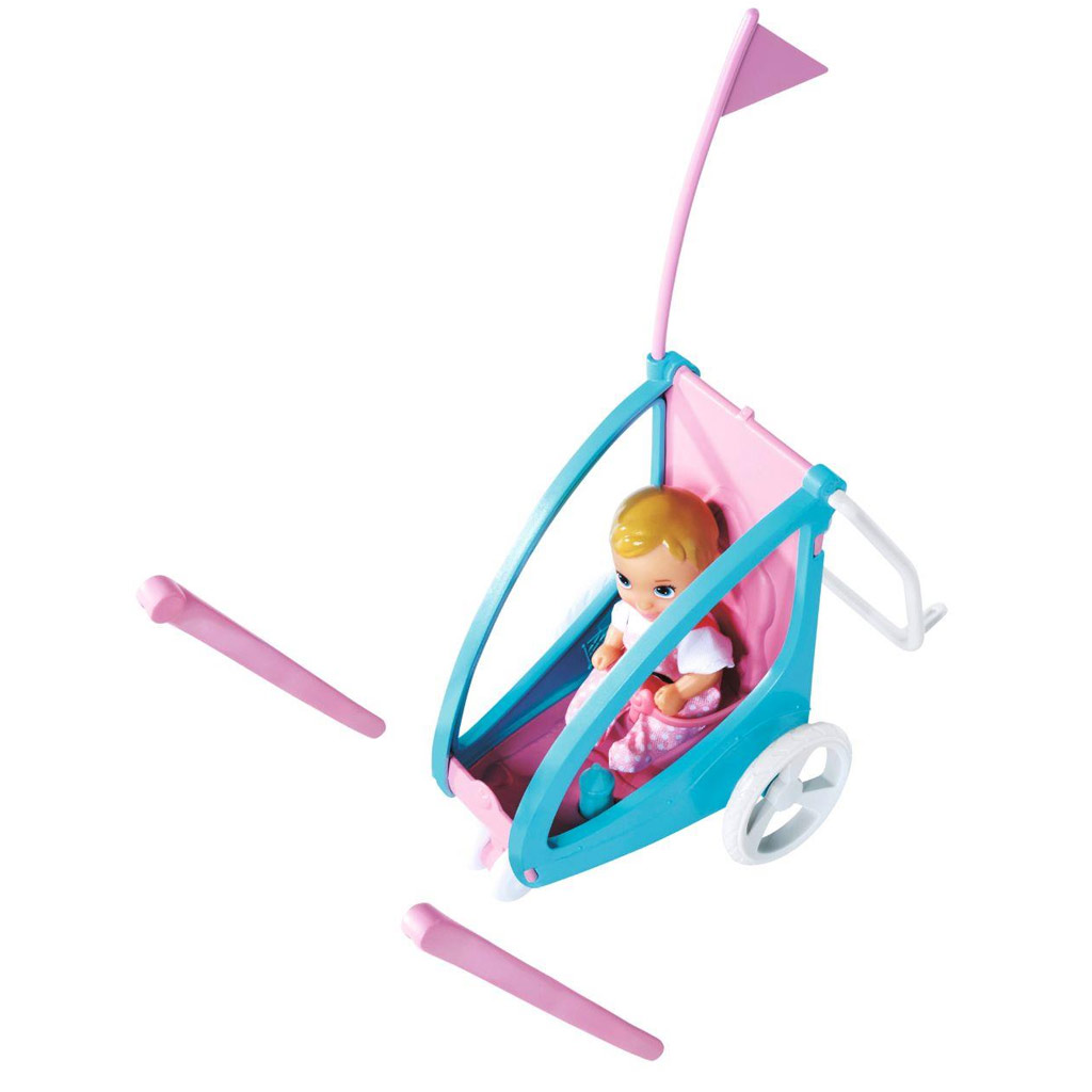 Steffi Love: Rowerowa lalka Steffi z przyczepką - Simba Toys zdjęcie 3