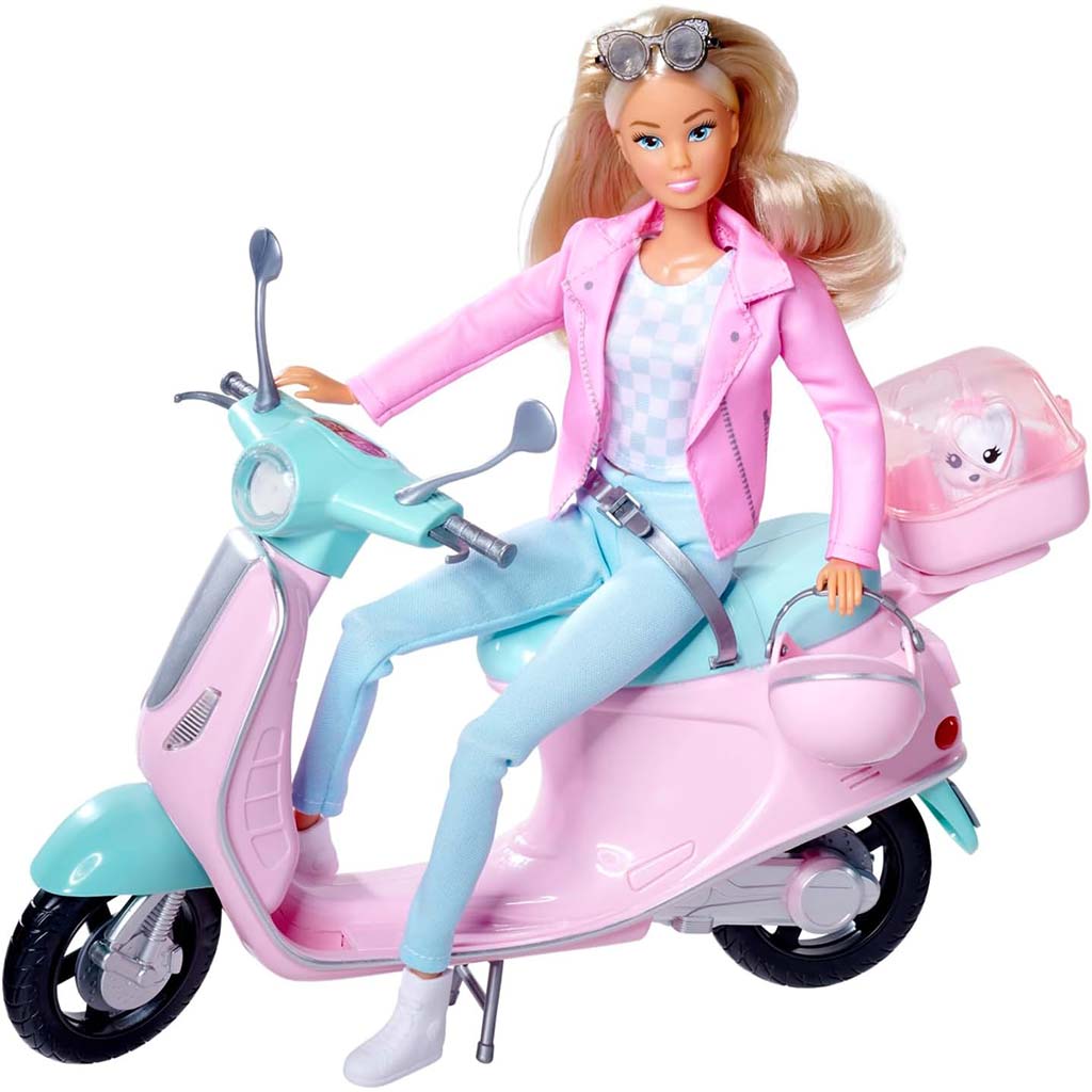 Steffi Love: Zestaw zabawkowy z lalką Steffi na skuterze - Simba Toys zdjęcie 2