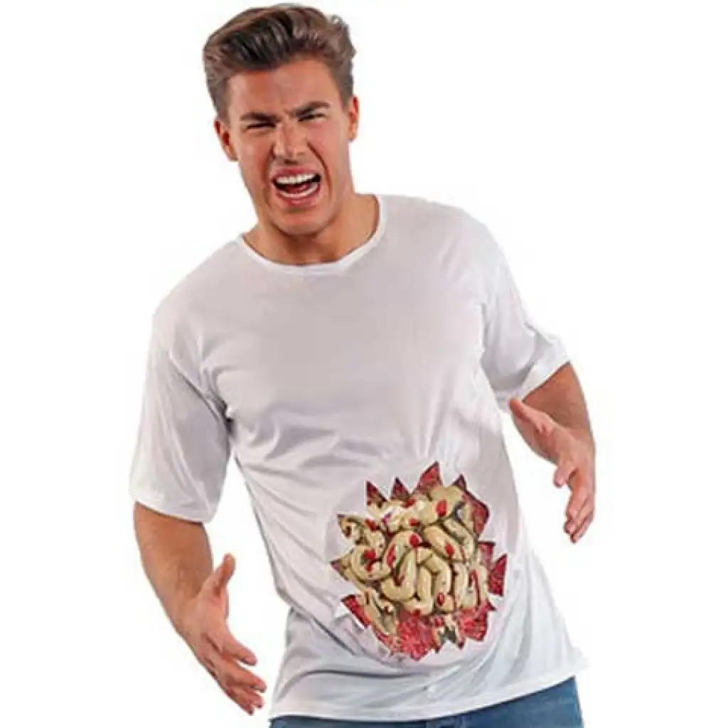 Straszny t-shirt z rękawami zdjęcie 1
