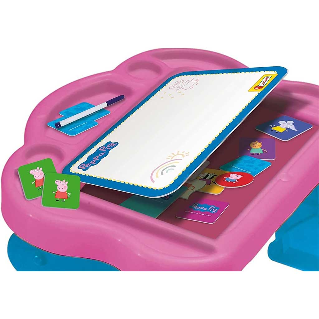 Świnka Peppa Super Desk interaktywny stół do rozwijania umiejętności - Lisciani zdjęcie 2