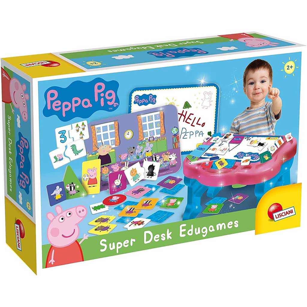 Świnka Peppa Super Desk interaktywny stół do rozwijania umiejętności - Lisciani zdjęcie 1